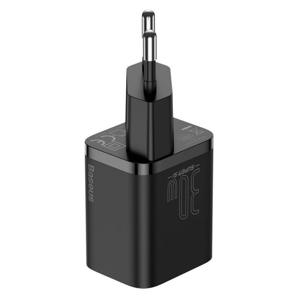 Baseus Wall Charger Super Si, 30W, 3A, 1 x USB-C, Black CCSUP-J01