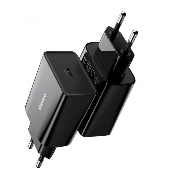 Baseus Wall Charger Speed, 20W, 3A, 1 x USB-C, Black CCFS-SN01