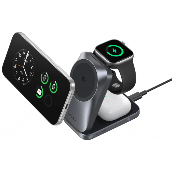 Anker Wireless Charger Prime MagGo 3in1, 25W, 1.67A, Black A25N1