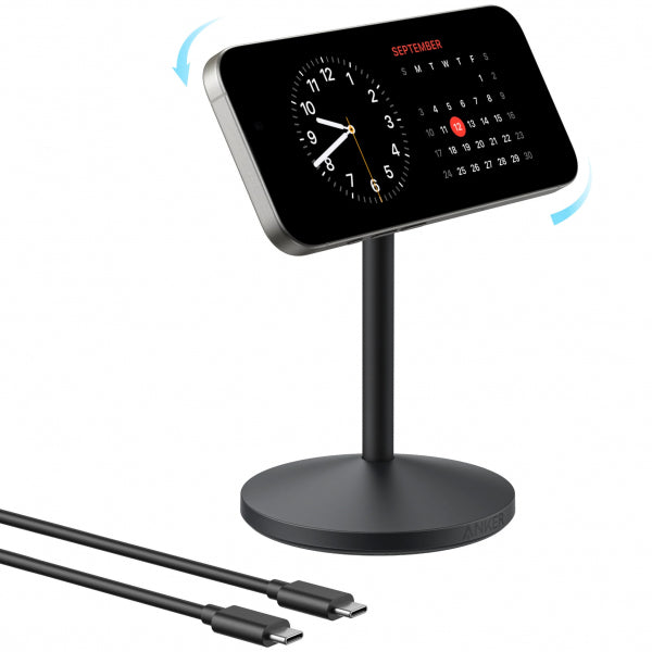 Anker Wireless Charger MagGo Stand, 15W, 1.67A, Black A25X1H11
