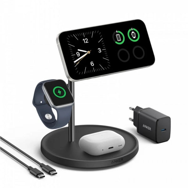 Anker Wireless Charger MagGo 3in1, 25W, 1.67A, Black B25M3311