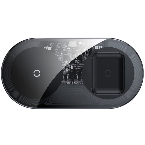 Baseus Wireless Charger Simple 2in1, 15W, 1.67A, Transparent WXJK-A01