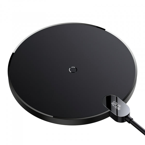 Baseus Wireless Charger Digital Led Display Gen 2, 15W, 1.67A, Black CCED000001