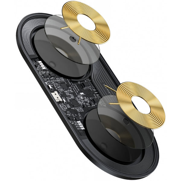 Baseus Wireless Charger Simple 2in1, 15W, 1.67A, Transparent WXJK-A01