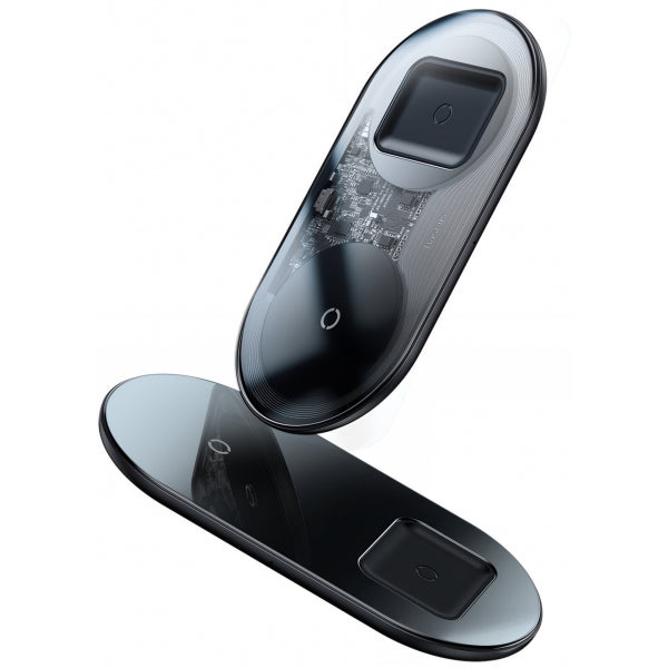 Baseus Wireless Charger Simple 2in1, 15W, 1.67A, Transparent WXJK-A01