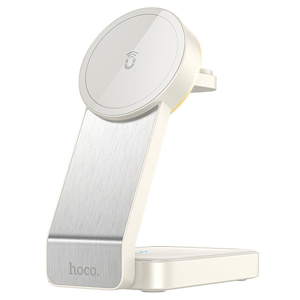 Hoco Wireless Charger CQ3 3in1, 15W, 1.67A, White