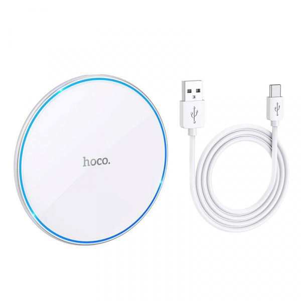 Hoco Wireless Charger CW6 Pro, 15W, 1.67A, White