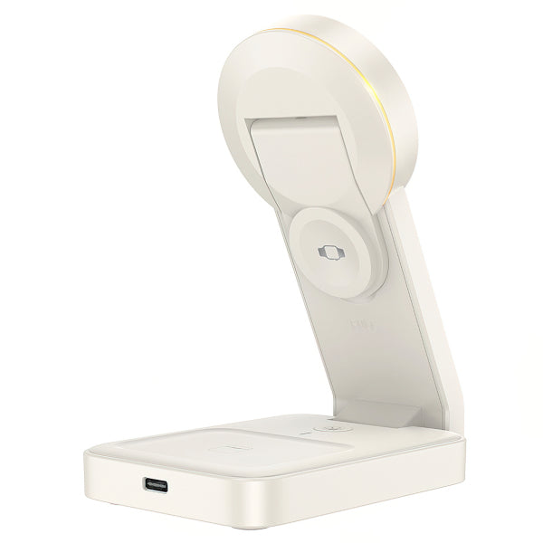 Hoco Wireless Charger CQ3 3in1, 15W, 1.67A, White