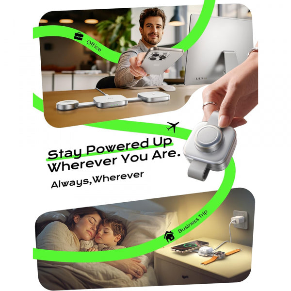 Lisen Wireless Charger 3in1, 15W, 1.67A, Grey YL0424040001