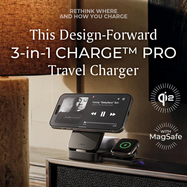 Lisen Wireless Charger W106 3in1, 15W, 1.67A, Grey YL0424120009
