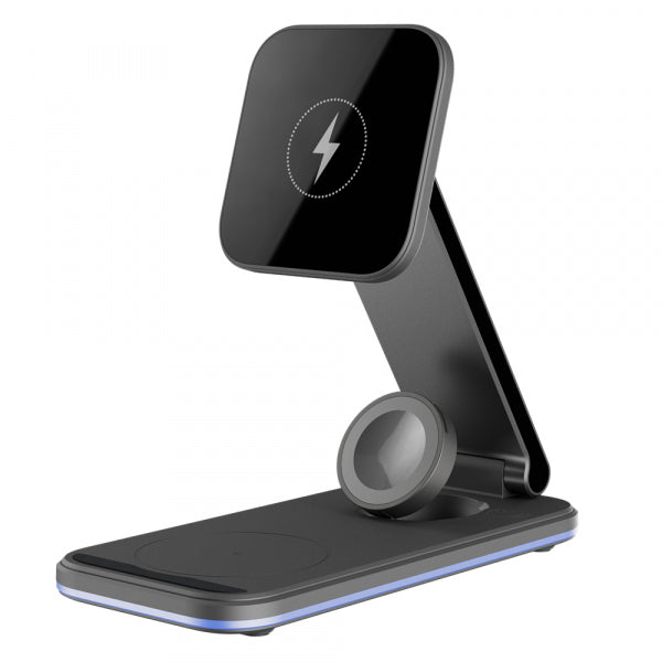 Proove Wireless Charger Energy Fold 3in1, 15W, 1.67A, Black WSEF15010001