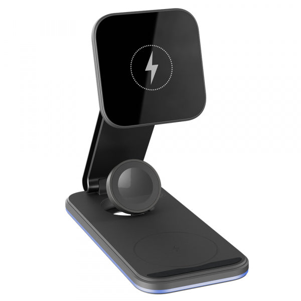Proove Wireless Charger Energy Fold 3in1, 15W, 1.67A, Black WSEF15010001