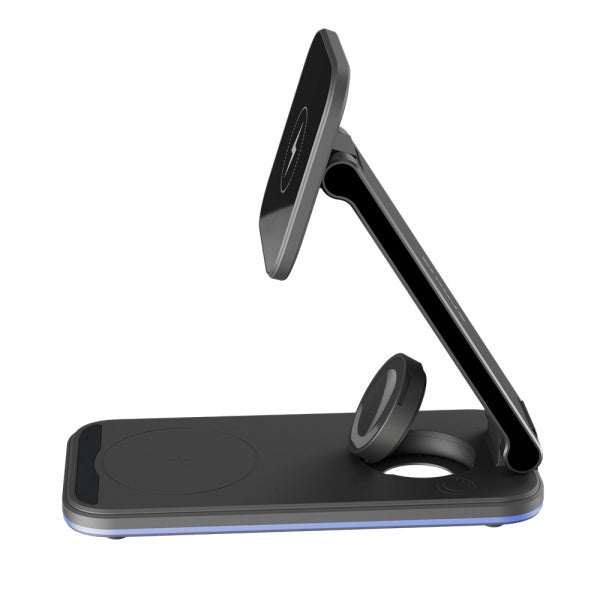 Proove Wireless Charger Energy Fold 3in1, 15W, 1.67A, Black WSEF15010001