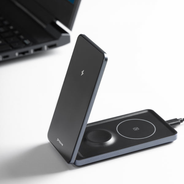 Proove Wireless Charger Metal Edge 3in1, 15W, 1.67A, Grey WSME15010003