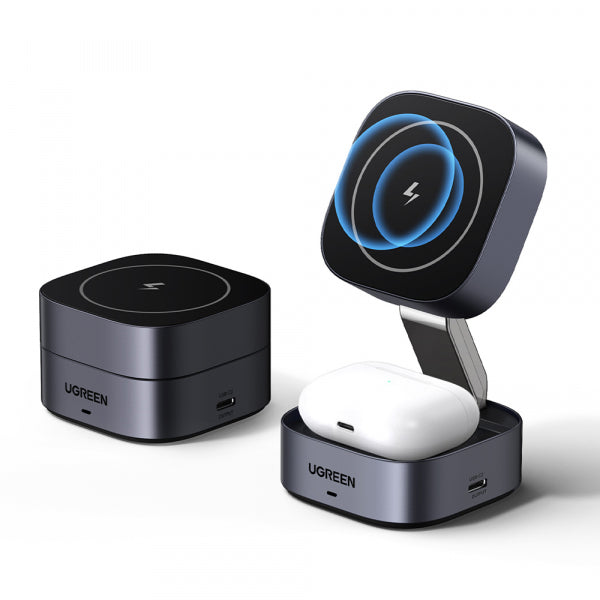 Ugreen Wireless Charger W526 3in1, 20W, 1.67A, 1 x USB-C, Black