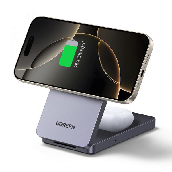 Ugreen Wireless Charger W528 2in1, 20W, 1.67A, Black