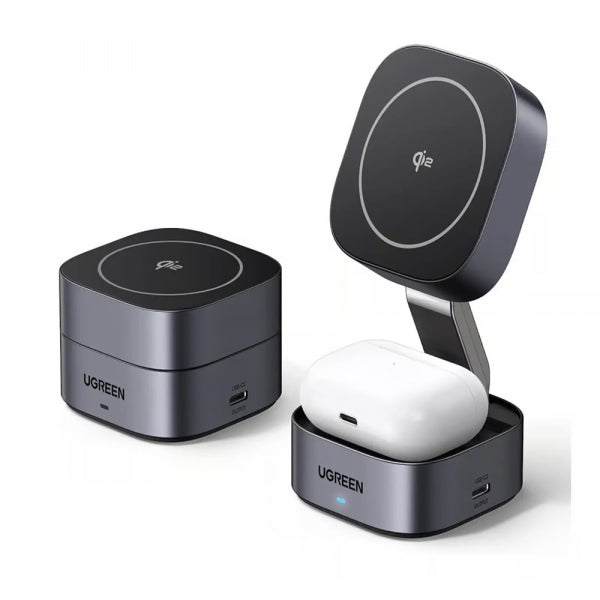 Ugreen Wireless Charger W702 3in1, 20W, 1.67A, 1 x USB-C, Black