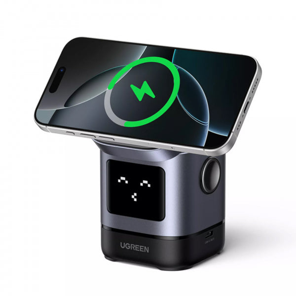 Ugreen Wireless Charger W709 Uno 2in1, 15W, 1.67A, Black