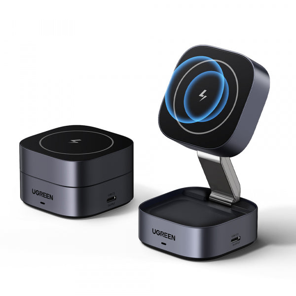 Ugreen Wireless Charger W526 3in1, 20W, 1.67A, 1 x USB-C, Black