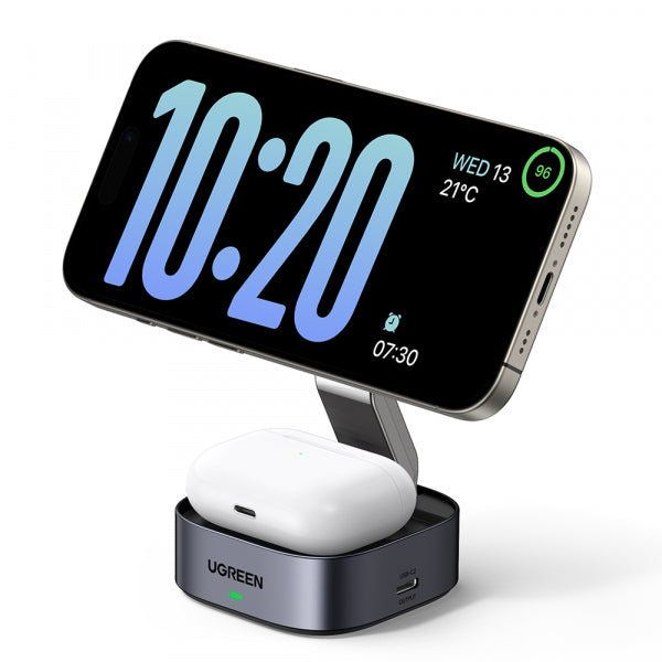 Ugreen Wireless Charger W526 3in1, 20W, 1.67A, 1 x USB-C, Black