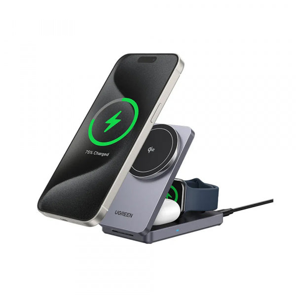Ugreen Wireless Charger W707 3in1, 25W, 1.67A, Grey
