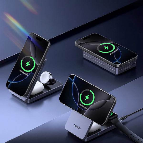 Ugreen Wireless Charger W707 3in1, 25W, 1.67A, Grey