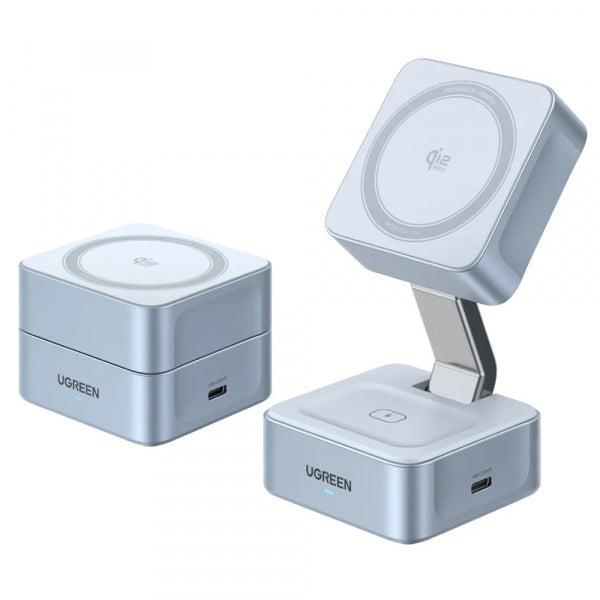 Ugreen Wireless Charger W752 2in1, 35W, 3A, 1 x USB-C, Blue