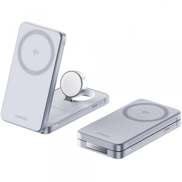 Ugreen Wireless Charger W757 (65901) 3in1, 25W, Blue