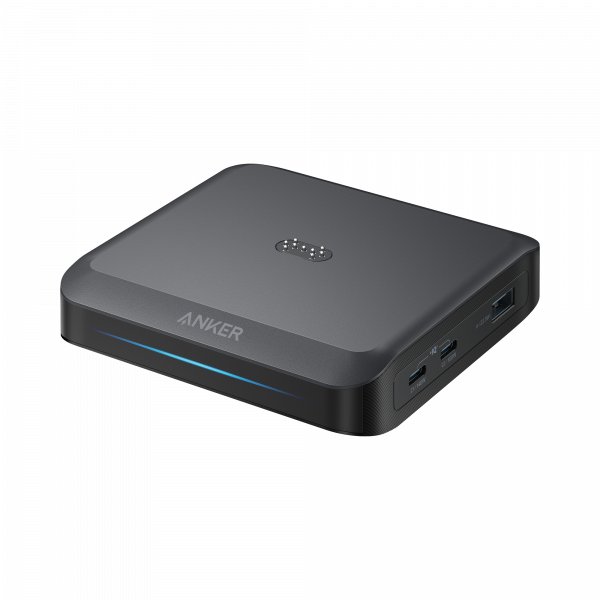 Anker Desktop Charger for Powerbank Prime, 150W, 5A, 1 x Pogo Pin - 1 x USB-A - 2 x USB-C, Black A1903G11