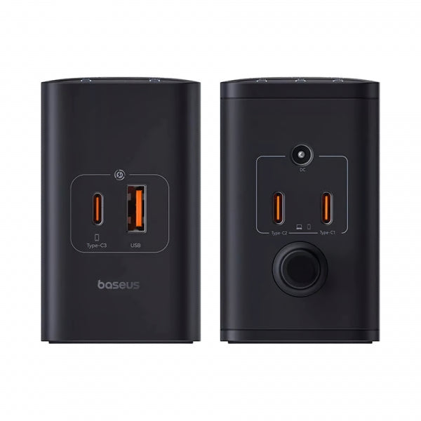 Baseus Desktop Charger 5in1, 240W, 5A, 1 x USB-A - 3 x USB-C - 1 x DC, Black P10163901113-00