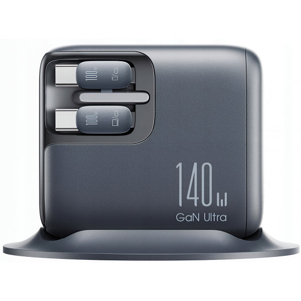 Joyroom Desktop Charger Podix JR-TRD01, 140W, 1 x USB-C - 2 x USB-A, with USB-C Cable, Grey