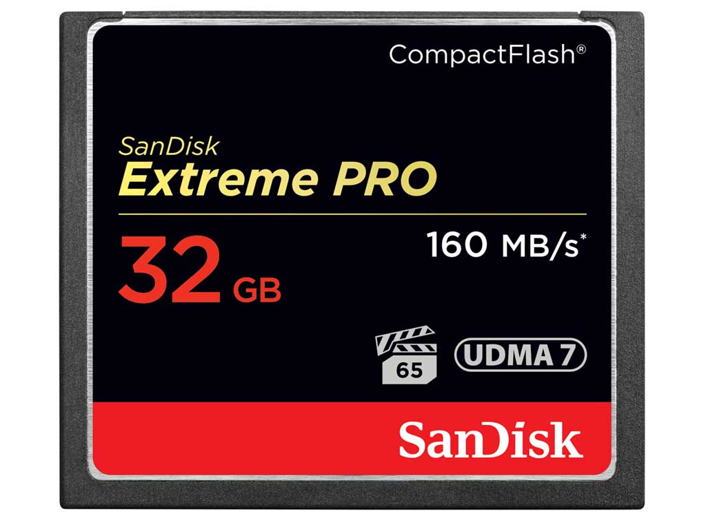 ∆SanDisk Compact Flash Extreme Pro 32GB 160MB/s