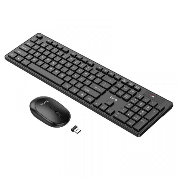 Hoco Wireless Keyboard And Mouse Combo GM17, Black