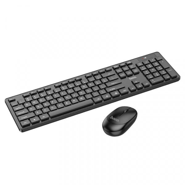 Hoco Wireless Keyboard And Mouse Combo GM17, Black