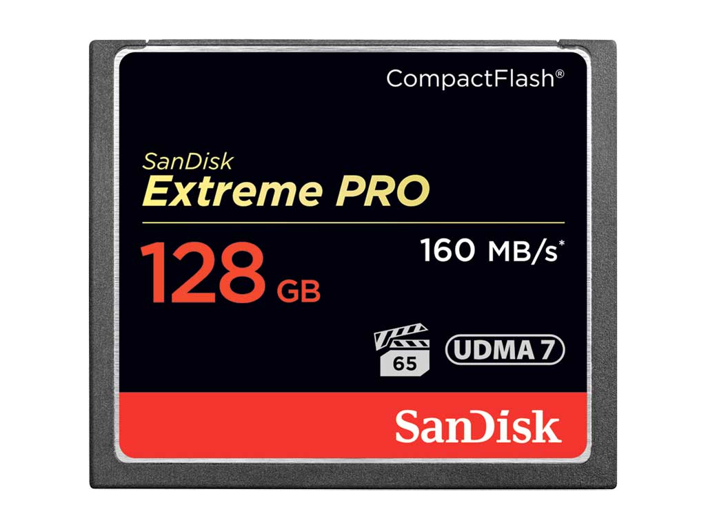 ∆SanDisk Compact Flash Extreme Pro 128GB 160MB/s