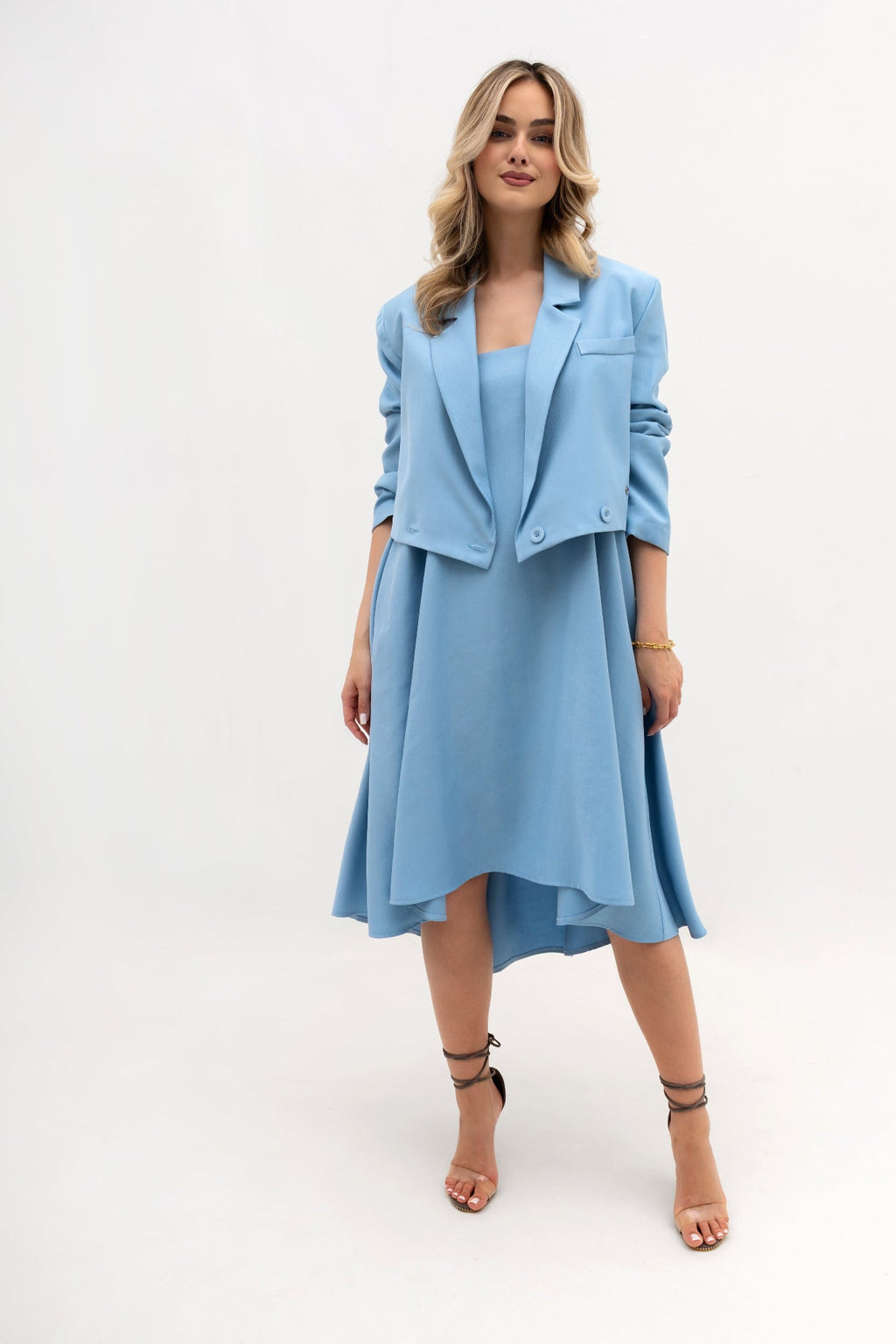 Veste courte à double boutonnage - coupe ample