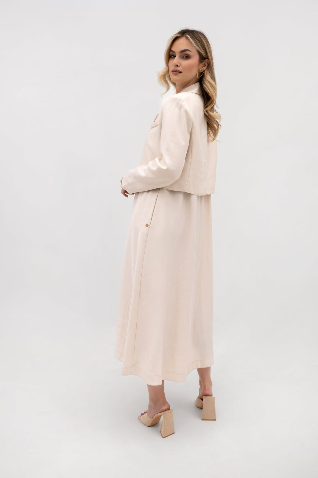 Veste courte à double boutonnage - coupe ample