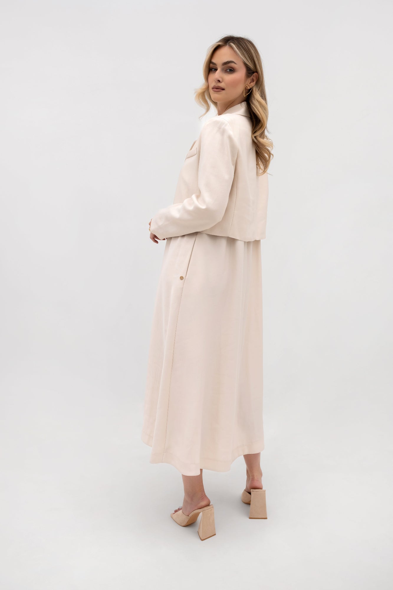 Veste courte à double boutonnage - coupe ample