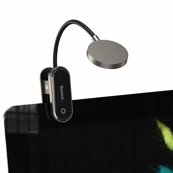 Baseus Desk Lamp Comfort Reading Mini Clip, Grey DGRAD-0G
