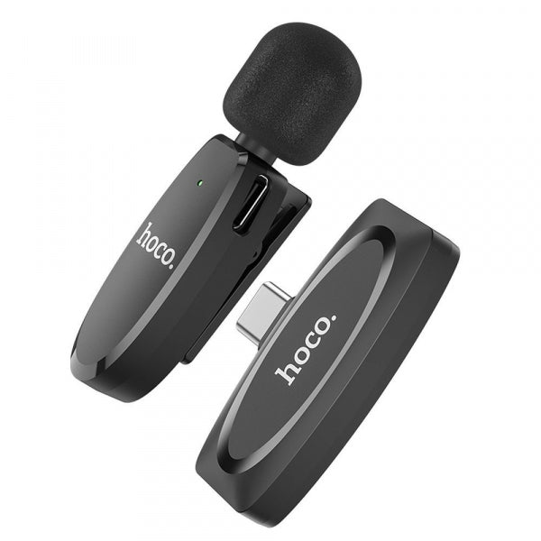Hoco Wireless Microphone L15, USB-C, Black