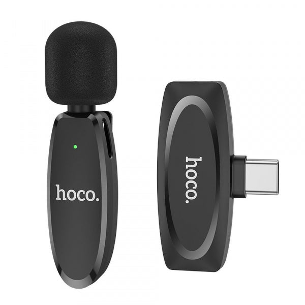 Hoco Wireless Microphone L15, USB-C, Black