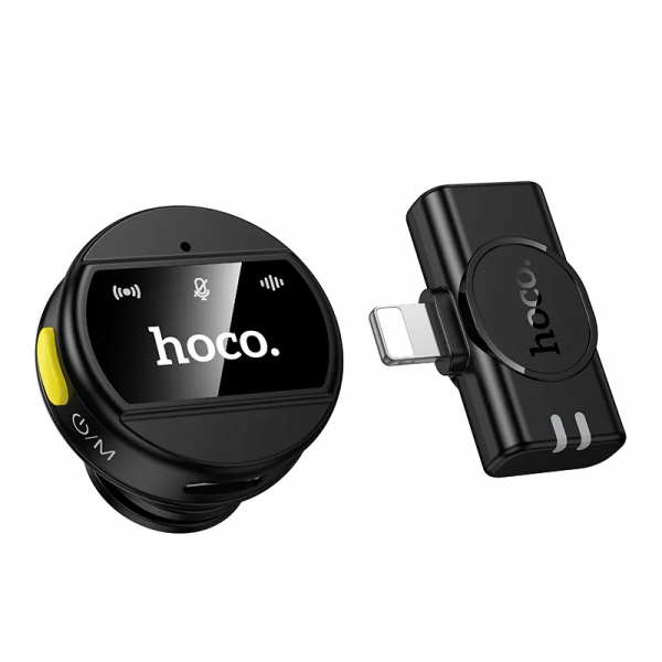Hoco Wireless Microphone L21, Lightning, Black