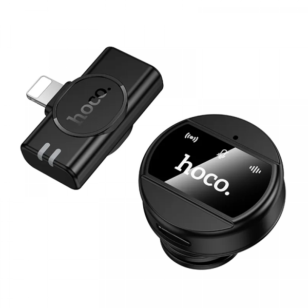 Hoco Wireless Microphone L21, Lightning, Black