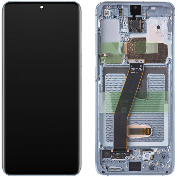 Samsung LCD Display Module for Samsung Galaxy S20 5G G981 / S20 G980, w/o Camera, Cloud Blue
