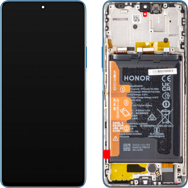Honor LCD Display Module for Honor X9 5G / Magic4 Lite, with Battery, Ocean Blue