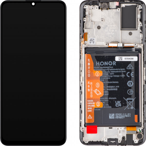Honor LCD Display Module for Honor X7, with Battery, Black
