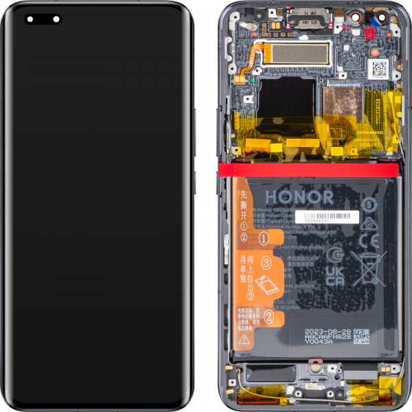 Honor LCD Display Module for Honor Magic5 Pro, with Battery, Black