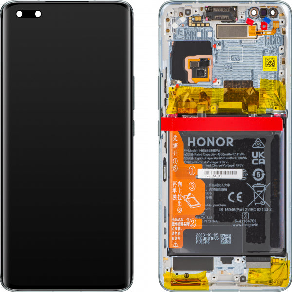 Honor LCD Display Module for Honor Magic4 Pro, with Battery, Cyan