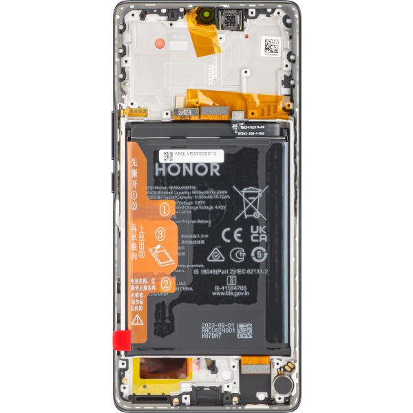 Honor LCD Display Module for Honor Magic5 Lite / X9a, with Battery, Midnight Black
