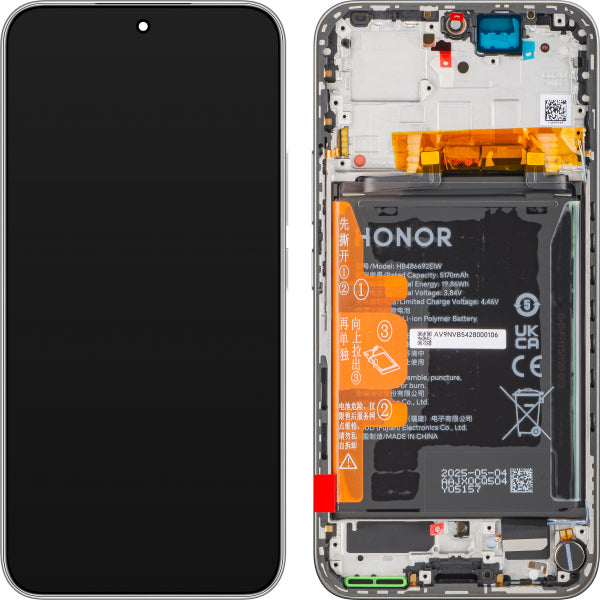 Honor LCD Display Module for Honor 400, with Battery, Meteor Silver